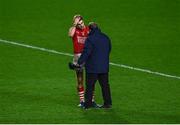 26 February 2022; Ian Maguire of Cork with Cork manager Keith Ricken after the Allianz Football League Division 2 match between Cork and Galway at Páirc Ui Chaoimh in Cork. Photo by Eóin Noonan/Sportsfile