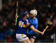 26 February 2022; Jason Forde of Tipperary in action against Andrew Dunphy of Dublin during the Allianz Hurling League Division 1 Group B match between Tipperary and Dublin at FBD Semple Stadium in Thurles, Tipperary. Photo by David Fitzgerald/Sportsfile