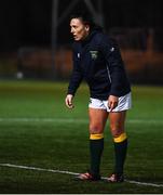 26 February 2022; Lindsay Peat of Railway Union before the Energia Women's All-Ireland League Final match between Blackrock College and Railway Union at Energia Park in Dublin. Photo by Ben McShane/Sportsfile