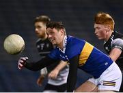 26 February 2022; Conor Sweeney of Tipperary in action against Evan Lyons of Sligo during the Allianz Football League Division 4 match between Tipperary and Sligo at FBD Semple Stadium in Thurles, Tipperary. Photo by David Fitzgerald/Sportsfile