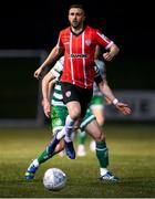 25 February 2022; Daniel Lafferty of Derry City during the SSE Airtricity League Premier Division match between Derry City and Shamrock Rovers at The Ryan McBride Brandywell Stadium in Derry. Photo by Stephen McCarthy/Sportsfile