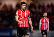 25 February 2022; Eoin Toal of Derry City during the SSE Airtricity League Premier Division match between Derry City and Shamrock Rovers at The Ryan McBride Brandywell Stadium in Derry. Photo by Stephen McCarthy/Sportsfile
