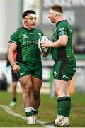 26 February 2022; Denis Buckley and Shane Delahunt of Connacht during the United Rugby Championship match between Connacht and DHL Stormers at The Sportsground in Galway. Photo by Harry Murphy/Sportsfile