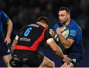 25 February 2022; Dave Kearney of Leinster in action against Jaco Kriel of Emirates Lions during the United Rugby Championship match between Leinster and Emirates Lions at the RDS Arena in Dublin. Photo by Seb Daly/Sportsfile