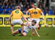 27 February 2022; Darragh Lyons of Waterford in action against Eoghan Campbell of Antrim during the Allianz Hurling League Division 1 Group B match between Antrim and Waterford at Corrigan Park in Belfast. Photo by Oliver McVeigh/Sportsfile