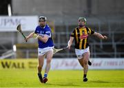 27 February 2022; Paddy Purcell of Laois is tackled by Alan Murphy of Kilkenny during the Allianz Hurling League Division 1 Group B match between Kilkenny and Laois at UPMC Nowlan Park in Kilkenny. Photo by Ray McManus/Sportsfile
