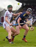 27 February 2022; Jack Grealish of Galway in action against Mikie Dwyer of Wexford during the Allianz Hurling League Division 1 Group A match between Galway and Wexford at Pearse Stadium in Galway. Photo by Diarmuid Greene/Sportsfile