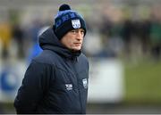 27 February 2022; Waterford manager Liam Cahill before the Allianz Hurling League Division 1 Group B match between Antrim and Waterford at Corrigan Park in Belfast. Photo by Oliver McVeigh/Sportsfile