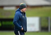 27 February 2022; Antrim manager Darren Gleeson during the Allianz Hurling League Division 1 Group B match between Antrim and Waterford at Corrigan Park in Belfast. Photo by Oliver McVeigh/Sportsfile
