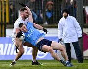 27 February 2022; John Small of Dublin in action against Ben McCormack of Kildare during the Allianz Football League Division 1 match between Kildare and Dublin at St Conleth's Park in Newbridge, Kildare. Photo by Piaras Ó Mídheach/Sportsfile