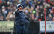 27 February 2022; Monaghan manager Séamus McEnaney before the Allianz Football League Division 1 match between Monaghan and Kerry at Inniskeen Grattans GAA Club in Monaghan. Photo by Stephen McCarthy/Sportsfile