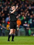27 February 2022; Referee Sean Stack during the Allianz Hurling League Division 1 Group A match between Limerick and Cork at TUS Gaelic Grounds in Limerick. Photo by Eóin Noonan/Sportsfile