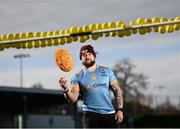 28 February 2022; UCD and Ireland rugby player Andrew Porter launches UCD Rugby's annual Daffodil Day collection, in aid of the Irish Cancer Society this Thursday March 3rd across the UCD Campus, as well as online. To date this annual event has raised €60,000 of vital funds for Cancer Research. The event is being run by the UCD BSc Sport & Exercise Management second year class who have assisted the Club in arranging this year’s fundraising initiatives. To donate to this year’s fundraising initiative please visit www.ucdrugby.com The Irish Cancer Society’s Daffodil Day takes place across Ireland on March 25. Photo by David Fitzgerald/Sportsfile