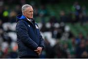 27 February 2022; Italy head coach Kieran Crowley before the Guinness Six Nations Rugby Championship match between Ireland and Italy at the Aviva Stadium in Dublin. Photo by Seb Daly/Sportsfile