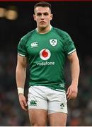 27 February 2022; James Hume of Ireland during the Guinness Six Nations Rugby Championship match between Ireland and Italy at the Aviva Stadium in Dublin. Photo by Harry Murphy/Sportsfile