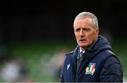 27 February 2022; Italy head coach Kieran Crowley before the Guinness Six Nations Rugby Championship match between Ireland and Italy at the Aviva Stadium in Dublin. Photo by Seb Daly/Sportsfile