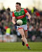 27 February 2022; Matthew Ruane of Mayo during the Allianz Football League Division 1 match between Mayo and Armagh at Dr Hyde Park in Roscommon. Photo by Ramsey Cardy/Sportsfile