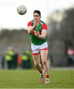 27 February 2022; Lee Keegan of Mayo during the Allianz Football League Division 1 match between Mayo and Armagh at Dr Hyde Park in Roscommon. Photo by Ramsey Cardy/Sportsfile