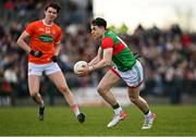 27 February 2022; Paddy Durcan of Mayo during the Allianz Football League Division 1 match between Mayo and Armagh at Dr Hyde Park in Roscommon. Photo by Ramsey Cardy/Sportsfile