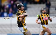 27 February 2022; Tom Phelan of Kilkenny scores a goal during the Allianz Hurling League Division 1 Group B match between Kilkenny and Laois at UPMC Nowlan Park in Kilkenny. Photo by Ray McManus/Sportsfile