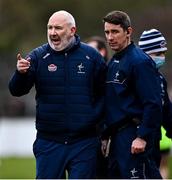 27 February 2022; Kildare manager Glenn Ryan, left, and selector Anthony Rainbow during the Allianz Football League Division 1 match between Kildare and Dublin at St Conleth's Park in Newbridge, Kildare. Photo by Piaras Ó Mídheach/Sportsfile