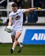 27 February 2022; Jimmy Hyland of Kildare takes a free during the Allianz Football League Division 1 match between Kildare and Dublin at St Conleth's Park in Newbridge, Kildare. Photo by Piaras Ó Mídheach/Sportsfile