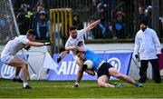 27 February 2022; John Small of Dublin in action against Ben McCormack of Kildare during the Allianz Football League Division 1 match between Kildare and Dublin at St Conleth's Park in Newbridge, Kildare. Photo by Piaras Ó Mídheach/Sportsfile