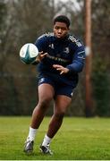 28 February 2022; Temi Lasisi during Leinster Rugby squad training at UCD in Dublin. Photo by Harry Murphy/Sportsfile