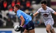 27 February 2022; Jonny Cooper of Dublin in action against Mick O'Grady of Kildare during the Allianz Football League Division 1 match between Kildare and Dublin at St Conleth's Park in Newbridge, Kildare. Photo by Piaras Ó Mídheach/Sportsfile