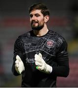 25 February 2022; Tadgh Ryan of Bohemians warms-up before the SSE Airtricity League Premier Division match between Bohemians and Dundalk at Dalymount Park in Dublin. Photo by Michael P Ryan/Sportsfile