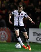 25 February 2022; Daniel Kelly of Dundalk during the SSE Airtricity League Premier Division match between Bohemians and Dundalk at Dalymount Park in Dublin. Photo by Michael P Ryan/Sportsfile