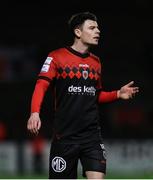 25 February 2022; James Finnerty of Bohemians during the SSE Airtricity League Premier Division match between Bohemians and Dundalk at Dalymount Park in Dublin. Photo by Michael P Ryan/Sportsfile