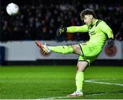 25 February 2022; Sligo Rovers goalkeeper Edward McGinty during the SSE Airtricity League Premier Division match between St Patrick's Athletic and Sligo Rovers at Richmond Park in Dublin. Photo by Eóin Noonan/Sportsfile