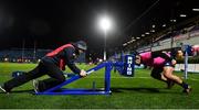 25 February 2022; Michael Ala'alatoa of Leinster before the United Rugby Championship match between Leinster and Emirates Lions at the RDS Arena in Dublin. Photo by Seb Daly/Sportsfile