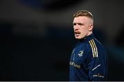 25 February 2022; Dan Leavy of Leinster before the United Rugby Championship match between Leinster and Emirates Lions at the RDS Arena in Dublin. Photo by Seb Daly/Sportsfile