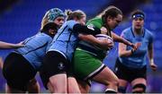 26 February 2022; Mary Healy of Suttonians is tackled by Mairéad Coyne of Galwegians during the Energia Women's All-Ireland League Conference Final match between Suttonians and Galwegians at Energia Park in Dublin. Photo by Ben McShane/Sportsfile