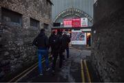 28 February 2022; Supporters arrive before the SSE Airtricity League Premier Division match between Bohemians and St Patrick's Athletic at Dalymount Park in Dublin. Photo by Eóin Noonan/Sportsfile