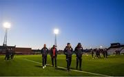 28 February 2022; St Patrick's Athletic players before the SSE Airtricity League Premier Division match between Bohemians and St Patrick's Athletic at Dalymount Park in Dublin. Photo by Eóin Noonan/Sportsfile