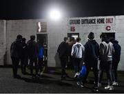 28 February 2022; Supporters enter the turnstiles before the SSE Airtricity League Premier Division match between Dundalk and Finn Harps at Oriel Park in Dundalk, Louth. Photo by Ramsey Cardy/Sportsfile
