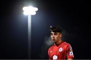 28 February 2022; Daniel Hawkins of Shelbourne during the SSE Airtricity League Premier Division match between UCD and Shelbourne at UCD Bowl in Belfield, Dublin. Photo by Harry Murphy/Sportsfile