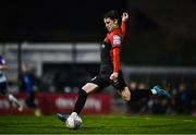 28 February 2022; Stephen Mallon of Bohemians shoots to score his side's first goal during the SSE Airtricity League Premier Division match between Bohemians and St Patrick's Athletic at Dalymount Park in Dublin. Photo by Eóin Noonan/Sportsfile