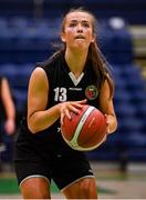 1 March 2022; Paris Nic Cárthaigh of Gaelcholáiste Tralee during the Basketball Ireland U19B Girls Schools League Final match between St. Louis Kiltimagh, Mayo and Gaelcholáiste Tralee, Kerry at National Basketball Arena in Dublin. Photo by Brendan Moran/Sportsfile