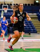 1 March 2022; Paris Nic Cárthaigh of Gaelcholáiste Tralee during the Basketball Ireland U19B Girls Schools League Final match between St. Louis Kiltimagh, Mayo and Gaelcholáiste Tralee, Kerry at National Basketball Arena in Dublin. Photo by Brendan Moran/Sportsfile