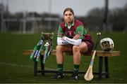 1 March 2022; Camogie player, Katie Mullan of Eoghan Rua, Derry, pictured ahead of one of #TheToughest showdowns of the year, which sees Eoghan Rua face off against Clanmaurice, Kerry, in the 2021 AIB Junior A Camogie Club All-Ireland Championship Final this Saturday, March 5th at 12.30pm at O’Raghallaighs GAA, Drogheda at 2.30pm. The 2021 AIB Junior B Camogie Club All-Ireland Championship Final will also take place at O’Raghallaighs GAA, Drogheda on Saturday as Derrylaughan of Tyrone face off against Wicklow’s Knockananna at 2.30pm. Croke Park will be host for a double header of action on Sunday, March 6th, as the 2021 AIB Senior and Intermediate Camogie Club All-Ireland Championship finals will be decided. Reigning Senior champions Oulart the Ballagh of Wexford face Galway’s Sarsfields in the senior decider at 4pm, while the intermediate final sees reigning champions, St. Rynagh’s of Offaly battling it out against Salthill Knocknacarra of Galway at 2pm. The AIB Senior and Intermediate Camogie Club All-Ireland Championship Finals will be broadcast live from Croke Park by RTÉ, with coverage starting from 1.45pm on Sunday, March 6th, while the AIB Junior A and B Camogie Club All-Ireland Championship Finals will be streamed live from O’Raghallaighs GAA, Drogheda on Saturday, March 5th on the Official Camogie Association YouTube Channel. This year’s AIB Club Championships celebrate #TheToughest players in Gaelic Games - those who, despite adversity, don’t quit, who persevere no matter how tough it gets, because Tough Can’t Quit. Photo by David Fitzgerald/Sportsfile