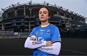 1 March 2022; Camogie Player, Orla Callanan of Salthill Knocknacarra, Galway, pictured ahead of one of #TheToughest showdowns of the year, which sees Salthill Knocknacarra face off against reigning champions, St.Rynagh’s of Offaly in the 2021 AIB Intermediate Camogie Club All-Ireland Championship Final this Sunday, March 6th at 2pm at Croke Park. This is one of two AIB Camogie Club All-Ireland Championship finals which will be decided at Croke Park this weekend, with the senior decider between reigning Champions Oulart the Ballagh of Wexford and Galway’s Sarsfields getting underway at 4pm. On Saturday, March 5th the Junior A and B finals take centre stage at O’Raghallaighs GAA, Drogheda. The AIB Junior A Camogie Club All-Ireland Championship final sees Eoghan Rua, Derry, take on Clanmaurice of Kerry at 12.30pm, while the Junior B decider sees Derrylaughan of Tyrone face off against Wicklow’s Knockananna at 2.30pm. The AIB Senior and Intermediate Camogie Club All-Ireland Championship Finals will be broadcast live from Croke Park by RTÉ, with coverage starting from 1.45pm on Sunday, March 6th, while the AIB Junior A and B Camogie Club All-Ireland Championship Finals will be streamed live from O’Raghallaighs GAA, Drogheda on Saturday, March 5th on the Official Camogie Association YouTube Channel. This year’s AIB Club Championships celebrate #TheToughest players in Gaelic Games - those who, despite adversity, don’t quit, who persevere no matter how tough it gets, because Tough Can’t Quit. Photo by Sam Barnes/Sportsfile