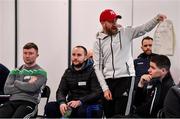 2 March 2022; Leinster GAA began training over 30 new staff members who will shortly be taking up positions within Clubs right across the Province at the National Games Development Centre in Abbotstown, Dublin. This expansion, in conjunction with host Clubs, will see these Coaches join some 90+ Games Development Staff currently providing support and guidance across Leinster. It is built on the success of the East Leinster Project, which was established in 2017 with the placement of Games Promotion Officer’s in five Counties of Kildare, Louth, Meath, Wexford and Wicklow. The success of this porject saw a direct increase in activity in areas such as Go Games, Camps and Schools Coaching. In addition a dramtic rise in volunteerism within the club. Speaking in a workshop in the Leinster GAA Games Development Expansion Launch is new games promotion officer Shane Keegan. Photo by Brendan Moran/Sportsfile