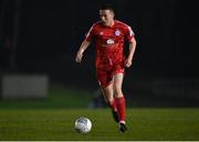 28 February 2022; Jack Moylan of Shelbourne during the SSE Airtricity League Premier Division match between UCD and Shelbourne at UCD Bowl in Belfield, Dublin. Photo by Harry Murphy/Sportsfile
