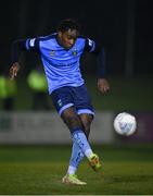 28 February 2022; Eric Yoro of UCD during the SSE Airtricity League Premier Division match between UCD and Shelbourne at UCD Bowl in Belfield, Dublin. Photo by Harry Murphy/Sportsfile