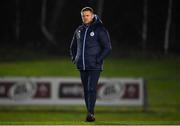 28 February 2022; Shelbourne manager Damien Duff before the SSE Airtricity League Premier Division match between UCD and Shelbourne at UCD Bowl in Belfield, Dublin. Photo by Harry Murphy/Sportsfile