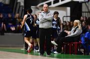 3 March 2022; Loreto Kilkenny coach Tommy O'Mahony during the Basketball Ireland U19A Girls Schools League Final match between Loreto Kilkenny and Mercy Waterford at the National Basketball Arena in Dublin. Photo by Ben McShane/Sportsfile